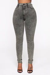 Slow It Down High Rise Skinny Jeans - Olive Ins Street